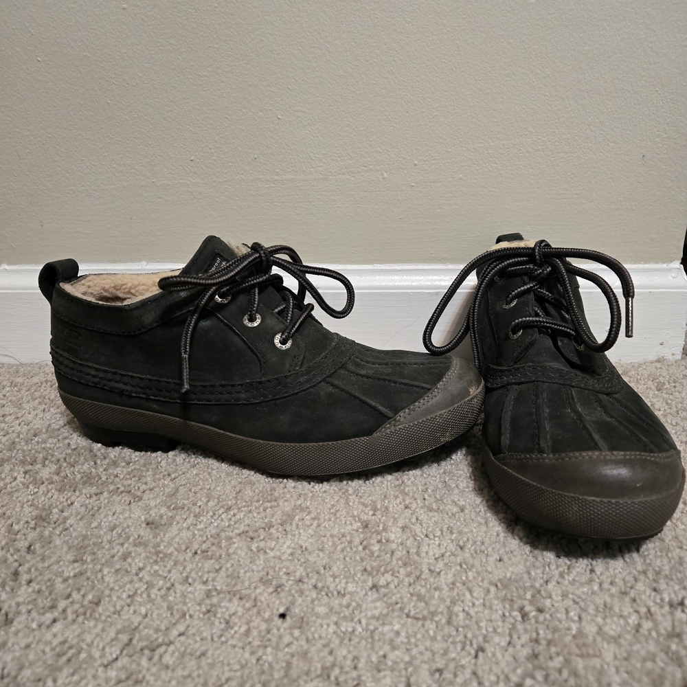 UGG Women's Dark Green_Leather Lace-Up Winter Boot_Sz 6.5